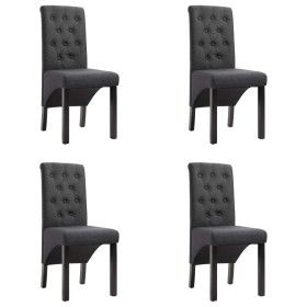 Sillas de comedor 4 unidades tela gris oscuro de vidaXL, Sillas de comedor - Ref: Foro24-276965, Precio: 392,97 €, Descuento: %