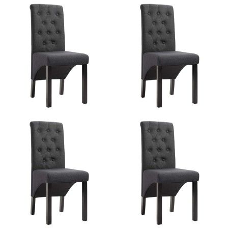 Sillas de comedor 4 unidades tela gris oscuro de vidaXL, Sillas de comedor - Ref: Foro24-276965, Precio: 392,97 €, Descuento: %
