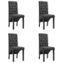 Sillas de comedor 4 unidades tela gris oscuro de vidaXL, Sillas de comedor - Ref: Foro24-276965, Precio: 392,97 €, Descuento: %