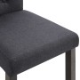 Sillas de comedor 4 unidades tela gris oscuro de vidaXL, Sillas de comedor - Ref: Foro24-276965, Precio: 392,97 €, Descuento: %