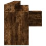 Escritorio con LED madera ingeniería roble ahumado 200x104x91cm en Oficina | Comprar online en Foru.es