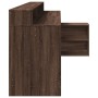 Escritorio con LED madera ingeniería marrón roble 200x104x91 cm en Oficina | Comprar online en Foru.es