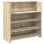 Mostrador de recepción Roble Sonoma 100x50x103,5 cm Madera de ingeniería en Oficina | Comprar online en Foru.es