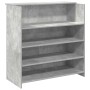 Mostrador de recepción gris hormigón 100x50x103,5 cm en Oficina | Comprar online en Foru.es
