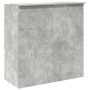 Mostrador de recepción gris hormigón 100x50x103,5 cm en Oficina | Comprar online en Foru.es