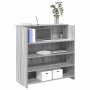 Mostrador de recepción sonoma gris 100x50x103,5 cm en Oficina | Comprar online en Foru.es