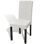 Funda de silla elástica recta 4 unidades crema de vidaXL, Fundas - Ref: Foro24-131421, Precio: 17,21 €, Descuento: %