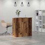Mostrador de recepción madera vieja 100x50x103,5 cm en Oficina | Comprar online en Foru.es