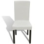 Funda de silla elástica recta 4 unidades crema de vidaXL, Fundas - Ref: Foro24-131421, Precio: 17,21 €, Descuento: %