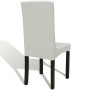 Funda de silla elástica recta 4 unidades crema de vidaXL, Fundas - Ref: Foro24-131421, Precio: 17,21 €, Descuento: %