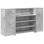 Mostrador de recepción gris hormigón 180x50x103,5 cm en Oficina | Comprar online en Foru.es
