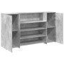Mostrador de recepción gris hormigón 180x50x103,5 cm en Oficina | Comprar online en Foru.es
