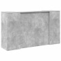 Mostrador de recepción gris hormigón 180x50x103,5 cm en Oficina | Comprar online en Foru.es