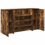 Mostrador de recepción roble ahumado 180x50x103,5 cm en Oficina | Comprar online en Foru.es