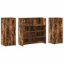 Mostrador de recepción roble ahumado 180x50x103,5 cm en Oficina | Comprar online en Foru.es