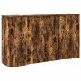 Mostrador de recepción roble ahumado 180x50x103,5 cm en Oficina | Comprar online en Foru.es