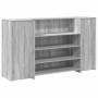 Mostrador de recepción sonoma gris 180x50x103,5 cm en Oficina | Comprar online en Foru.es
