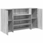 Mostrador de recepción sonoma gris 180x50x103,5 cm en Oficina | Comprar online en Foru.es