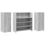 Mostrador de recepción sonoma gris 180x50x103,5 cm en Oficina | Comprar online en Foru.es