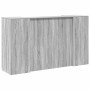 Mostrador de recepción sonoma gris 180x50x103,5 cm en Oficina | Comprar online en Foru.es