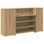 Mostrador de recepción roble artisian 180x50x103,5 cm en Oficina | Comprar online en Foru.es