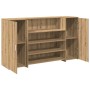 Mostrador de recepción roble artisian 180x50x103,5 cm en Oficina | Comprar online en Foru.es