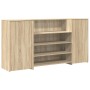 Mostrador de recepción roble sonoma 200x50x103,5 cm en Oficina | Comprar online en Foru.es