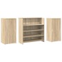 Mostrador de recepción roble sonoma 200x50x103,5 cm en Oficina | Comprar online en Foru.es