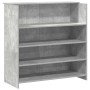 Mostrador de recepción gris hormigón 200x50x103,5 cm en Oficina | Comprar online en Foru.es
