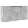 Mostrador de recepción gris hormigón 200x50x103,5 cm en Oficina | Comprar online en Foru.es