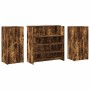 Mostrador de recepción roble ahumado 200x50x103,5 cm en Oficina | Comprar online en Foru.es