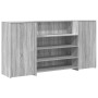 Mostrador de recepción sonoma gris 200x50x103,5 cm en Oficina | Comprar online en Foru.es