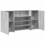 Mostrador de recepción sonoma gris 200x50x103,5 cm en Oficina | Comprar online en Foru.es