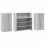 Mostrador de recepción sonoma gris 200x50x103,5 cm en Oficina | Comprar online en Foru.es