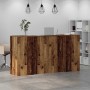 Mostrador de recepción madera vieja 200x50x103,5 cm en Oficina | Comprar online en Foru.es