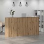 Mostrador de recepción roble artisian 200x50x103,5 cm en Oficina | Comprar online en Foru.es