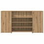 Mostrador de recepción roble artisian 200x50x103,5 cm en Oficina | Comprar online en Foru.es