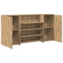 Mostrador de recepción roble artisian 200x50x103,5 cm en Oficina | Comprar online en Foru.es