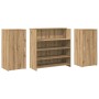 Mostrador de recepción roble artisian 200x50x103,5 cm en Oficina | Comprar online en Foru.es
