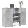 Mostrador de recepción gris hormigón 135x50x103,5 cm en Oficina | Comprar online en Foru.es