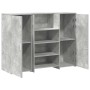 Mostrador de recepción gris hormigón 135x50x103,5 cm en Oficina | Comprar online en Foru.es