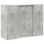 Mostrador de recepción gris hormigón 135x50x103,5 cm en Oficina | Comprar online en Foru.es