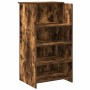 Mostrador de recepción roble ahumado 135x50x103,5 cm en Oficina | Comprar online en Foru.es