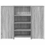 Mostrador de recepción sonoma gris 135x50x103,5 cm en Oficina | Comprar online en Foru.es