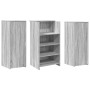 Mostrador de recepción sonoma gris 135x50x103,5 cm en Oficina | Comprar online en Foru.es