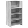 Mostrador de recepción sonoma gris 135x50x103,5 cm en Oficina | Comprar online en Foru.es