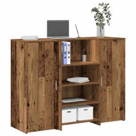 Mostrador de recepción madera vieja 135x50x103,5 cm en Oficina | Comprar online en Foru.es