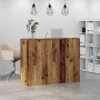Mostrador de recepción madera vieja 135x50x103,5 cm en Oficina | Comprar online en Foru.es
