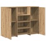 Mostrador de recepción roble artisian 135x50x103,5 cm en Oficina | Comprar online en Foru.es