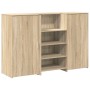 Mostrador de recepción roble sonoma 155x50x103,5 cm en Oficina | Comprar online en Foru.es